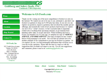 Tablet Screenshot of gsfoods.com